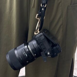 Black Camera Harness with Strap